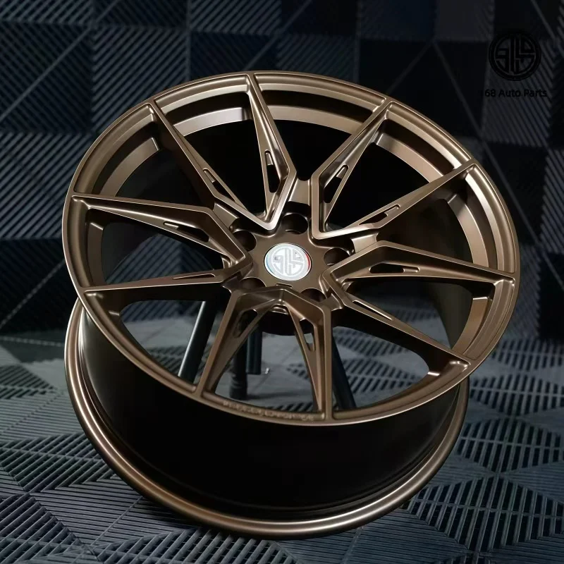 

168 новых кованых дисков из алюминиевого сплава бронзового цвета, улучшенные, 17-24 дюйма, 5x112/114.3/120, для легковых автомобилей Audi, гарантия 5 лет