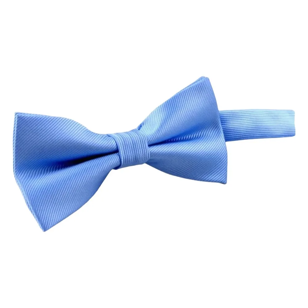 Fashion Solid Color Bowknot Bowtie Slim Satin Classic Ties Formal Adjustable Men Ties Business Suit