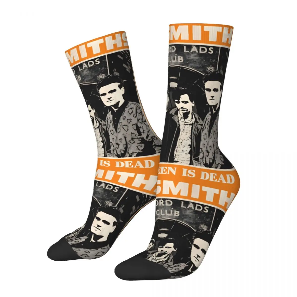 The Smiths Rock Music Men's Socks Vintage Harajuku The Smiths Street Style Novelty Seamless Crew Sock