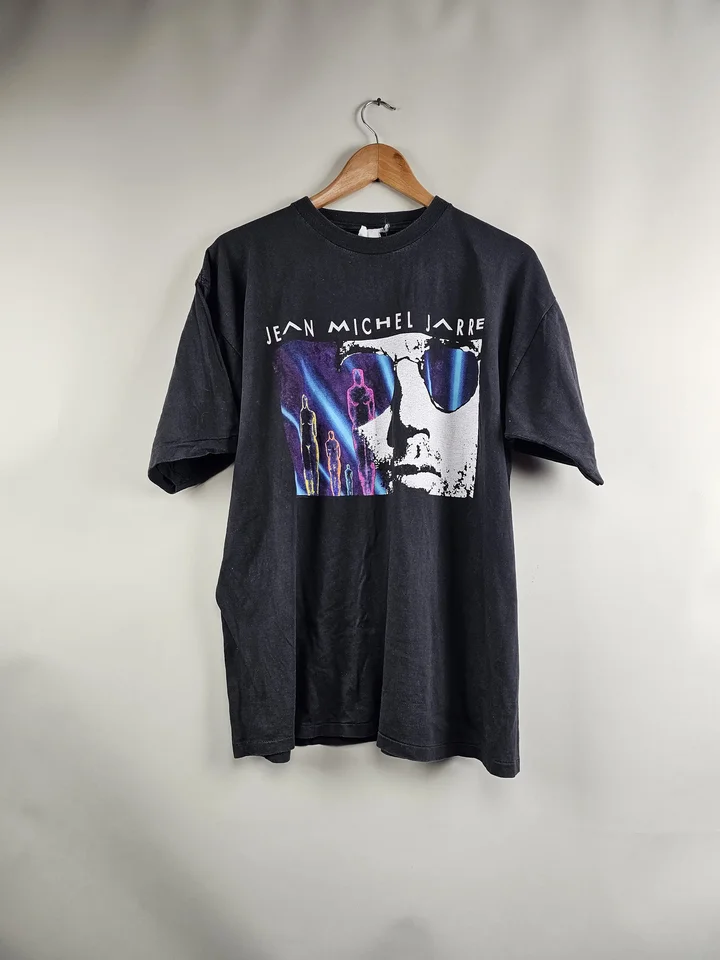 1993 Jean Michel Jarre Vintage T Shirt XL 23 29 - AliExpress 200000343