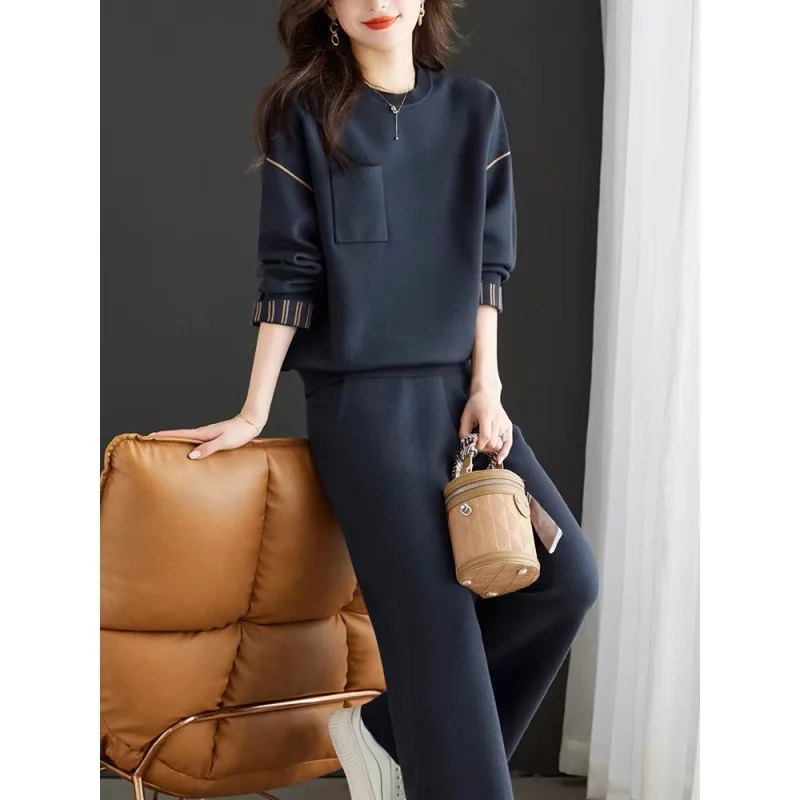 Spring and Autumn New Luxury Fashion Set Age Reducing Western Leisure Elegant Women's Two Piece Set