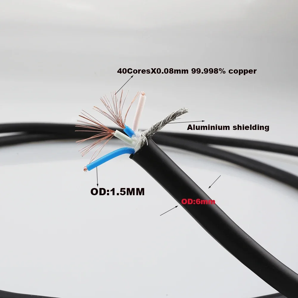 Audiocrast A53 4 Core signal Cable Audio Surround hifi interconnect Wire XLR/RCA cable