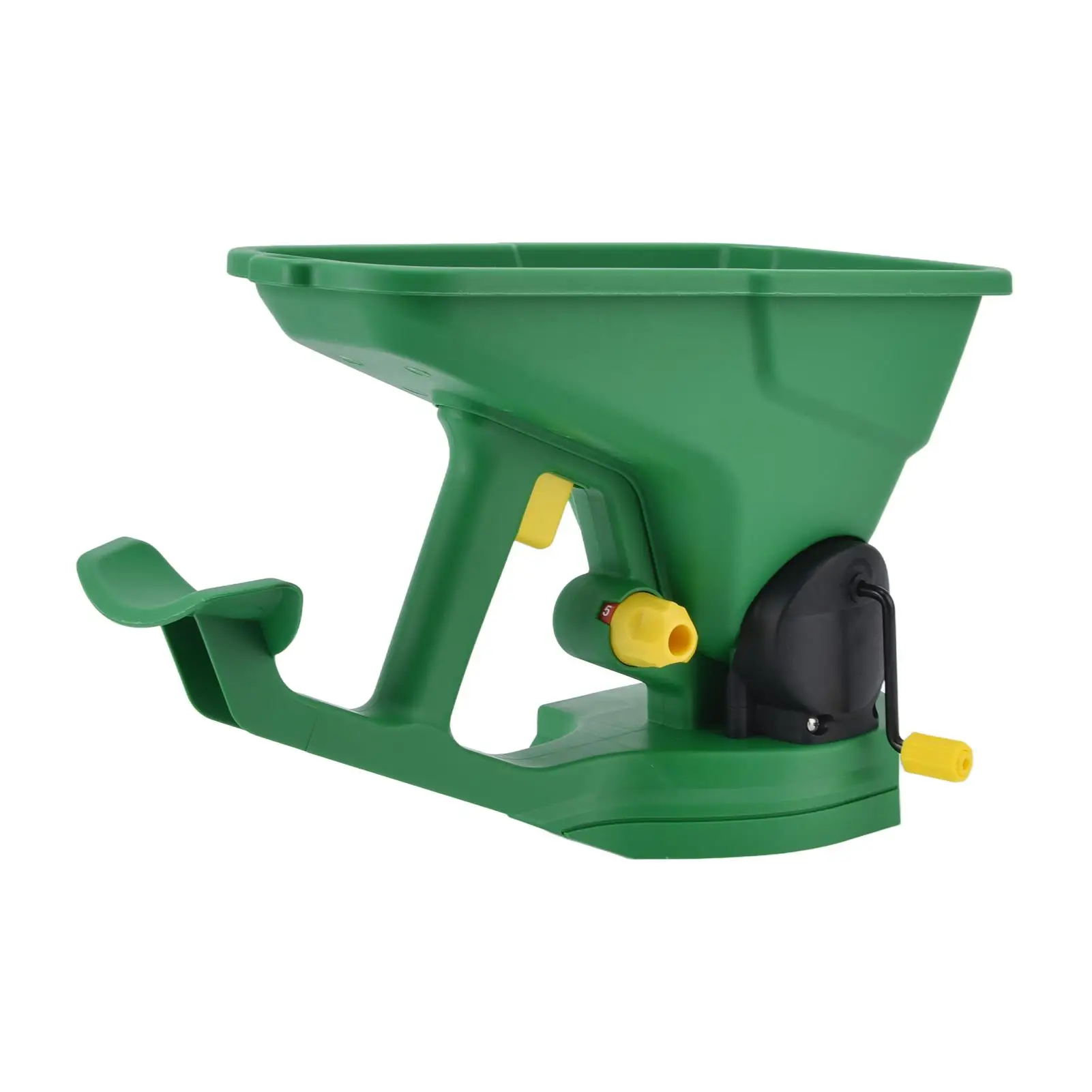 

Handheld Seed Spreader 1.5L Five Gear Energy Efficient Portable Spreader for gardens Lawns and Small Farms