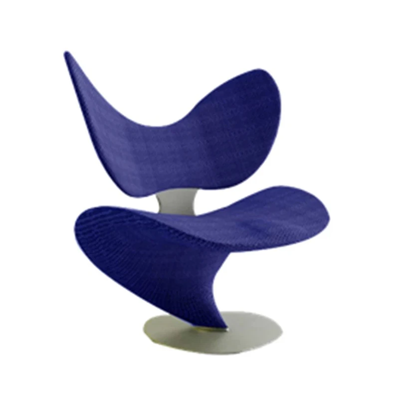 chair, light luxury creative design, single sofa reception chair, metal butterfly chair, special-shaped fishbone chair