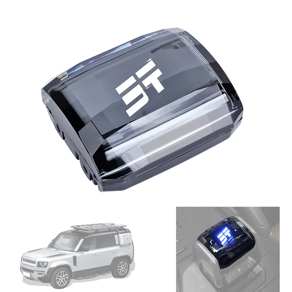 Perilla de cristal para palanca de cambios de coche, accesorio con luz LED para Chery Jetour Traveler T2 2023 2024