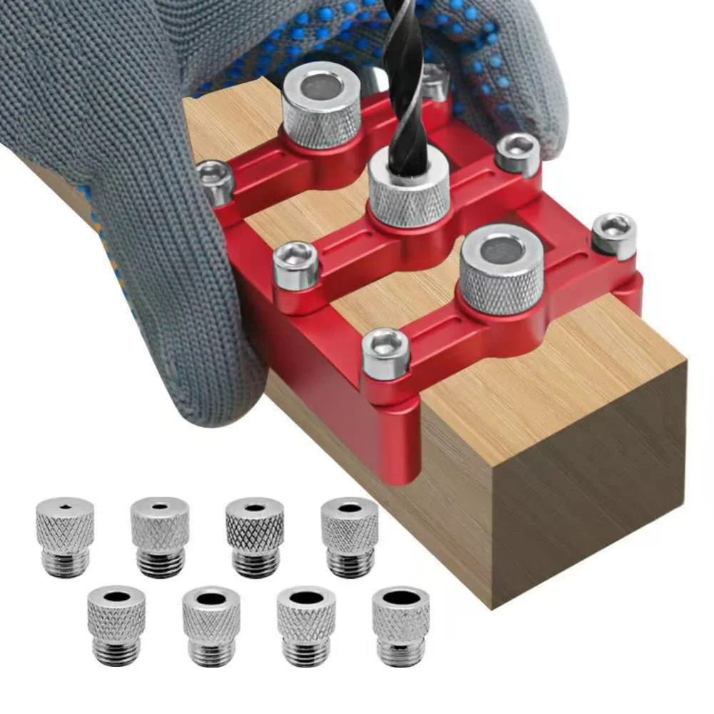Straight Hole Punching Positioning Tool Self Centering Dowel Jig Kit: Effortless Woodworking Tool For Perfect Drilling