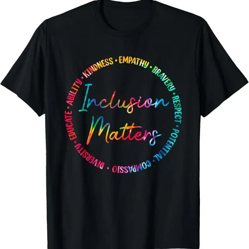 Inclusion Matters Tie Dye Autism Awareness Sped Teacher T Shirt