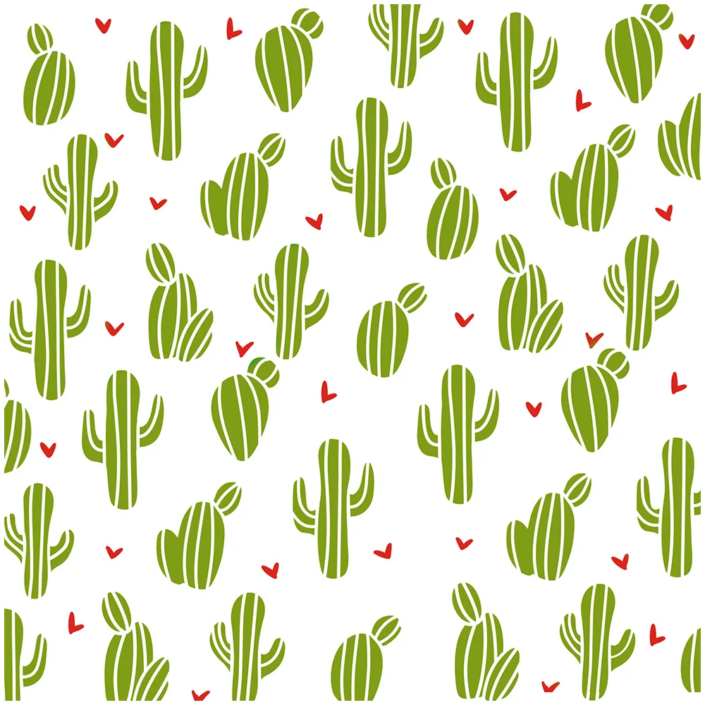 MangoCraft 2PCs Background Cartoon Cactus Stencil For Decor DIY Scrapbooking Supplies Embossing Stencils For Paper Cards Diary