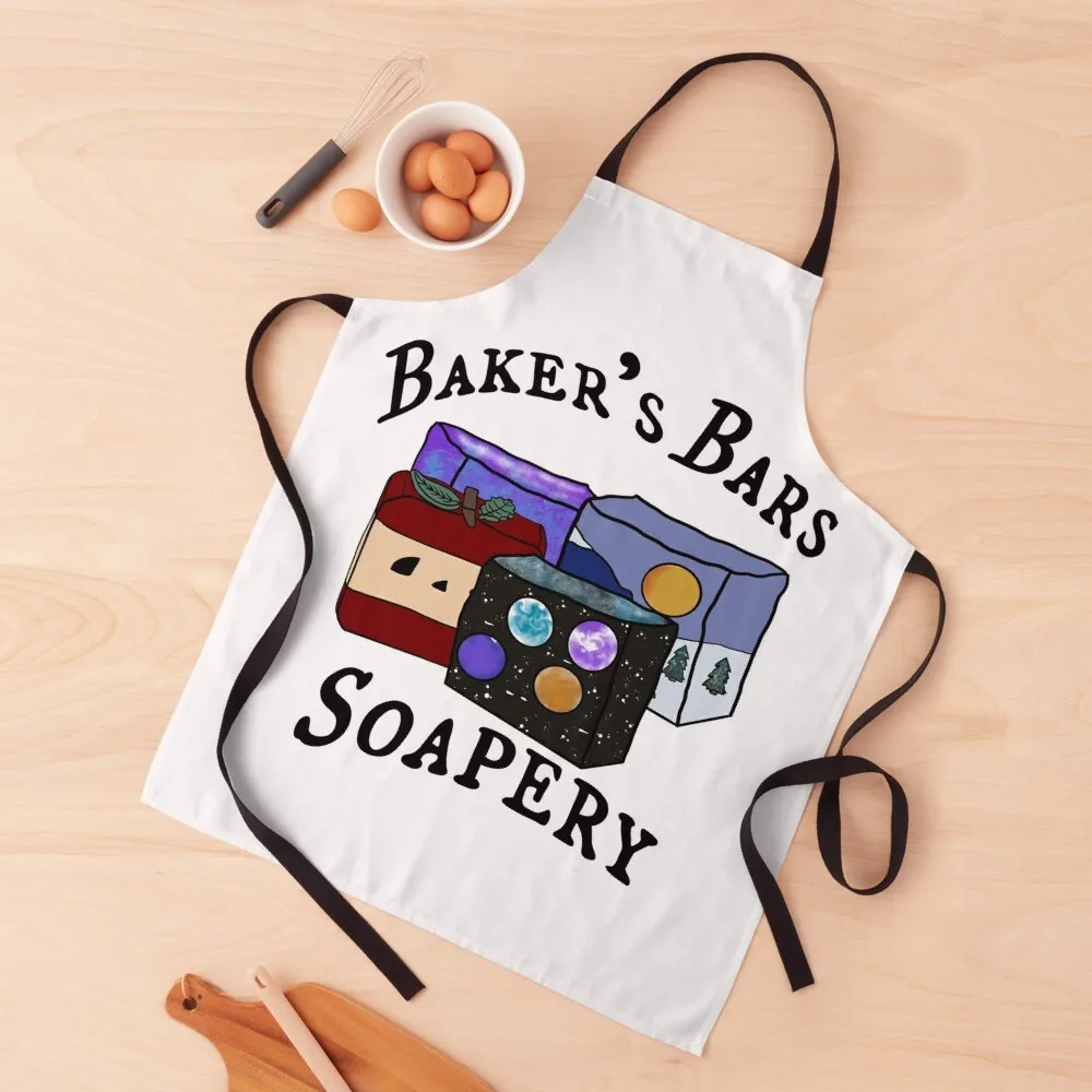 

Baker’s Bars Soapery Apron work ladies kitchen and home Apron