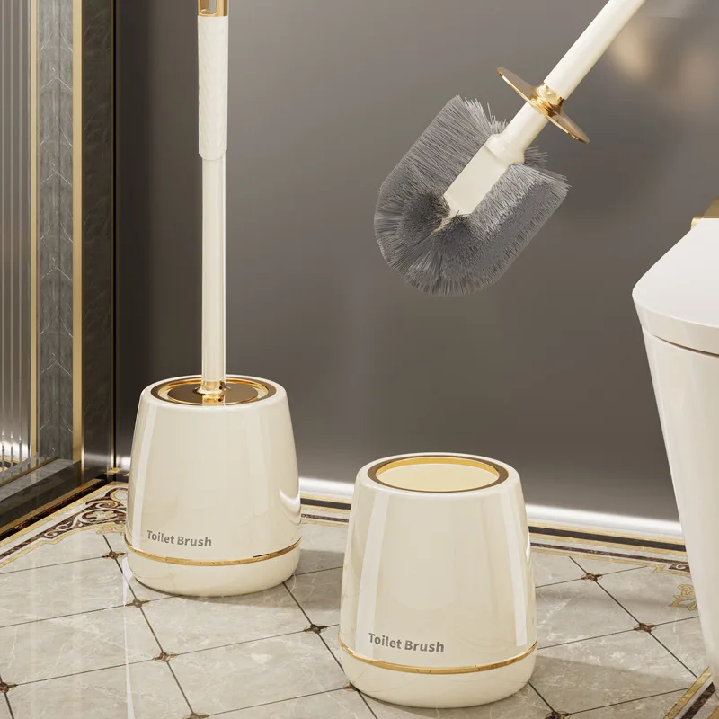 2026 New Light Luxury Toilet Scrubbing Toilet with No Blind Angle Home Floor standing Toilet Non drilling Brush Artifact