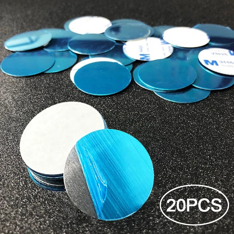 1-20PCS 30x0.3mm Round Sticker Metal Plate Disk Iron Sheet for Magnetic Mobile Phone Holder Magnet Car Bracket Patch