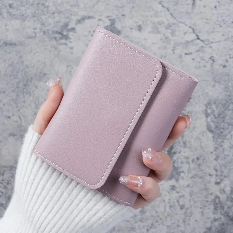 

Simple and Short Women's Wallet, Student Ticket Clip, Multi Functional Card Bag, 30% Off Change, Ultra Thin Wallet Storage Bag