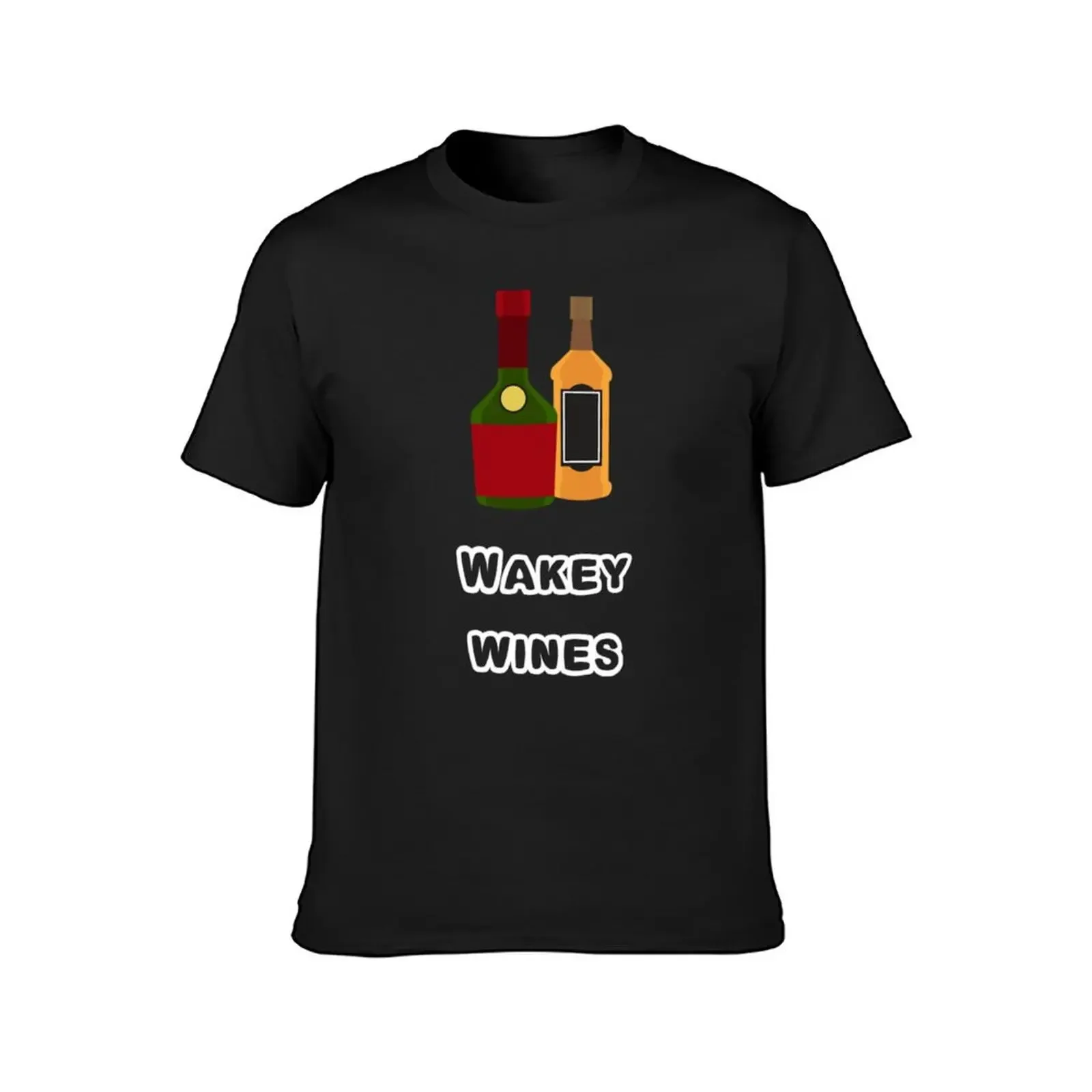 Wakey wines- Wine T-Shirt shirts graphic man t shirt oversized t shirt customs designer t shirt men