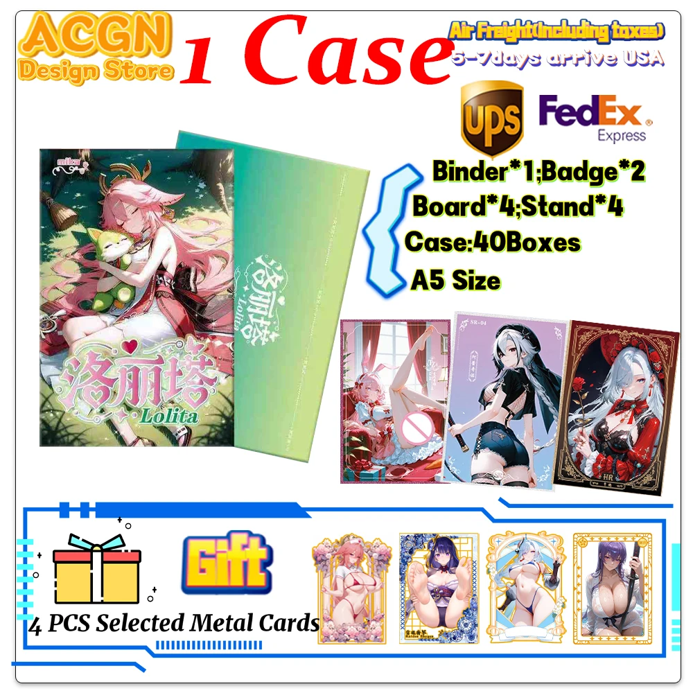 

2025 Wholesale Newest Goddess Story A5 Size Lolita Acrylic Color Paper Card Board Waifu Ganyu Palying ACG CCG TCG Hobbies Gift