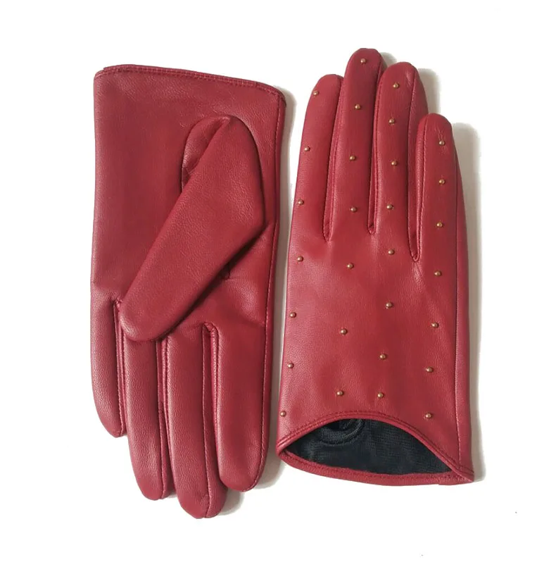 Fashion solid color Apparel Accessories women's real leather gloves comfortable short Women mitten warm winter gloves women