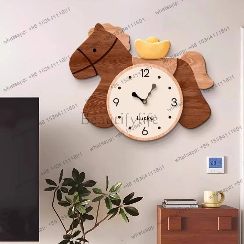 Unique Frame Wall Clock Design Wooden Quartz Cozy Bedroom Decoration Wall Clock Aesthetic Cute Orologio Parete Mechanism Kit