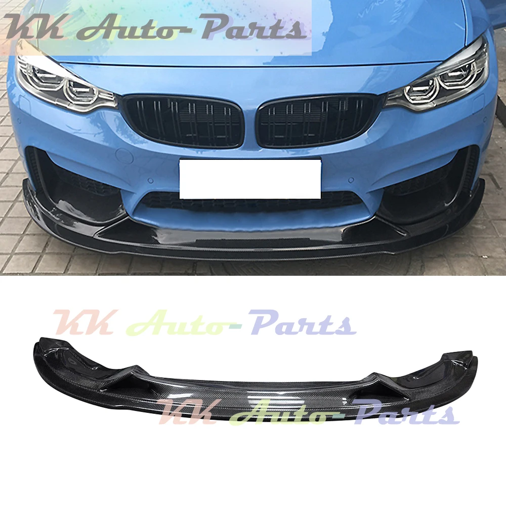 Carbon Fiber Front Bumper Chin Lip Spoiler Splitters for BMW F80 F82 F83 M3 M4 Sedan Coupe 2014 UP