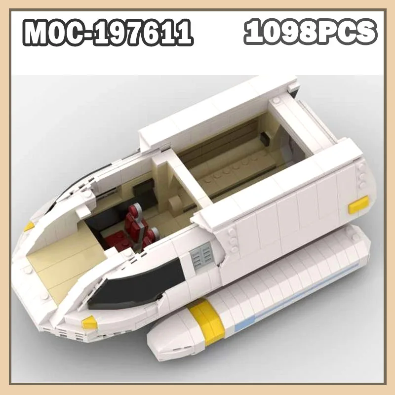 

MOC-197611 креативные аксессуары для морского истребителя, строительные блоки Shuttlepod, подарок Klocki Shuttlecraft, космический истребитель, набор космической войны 1098