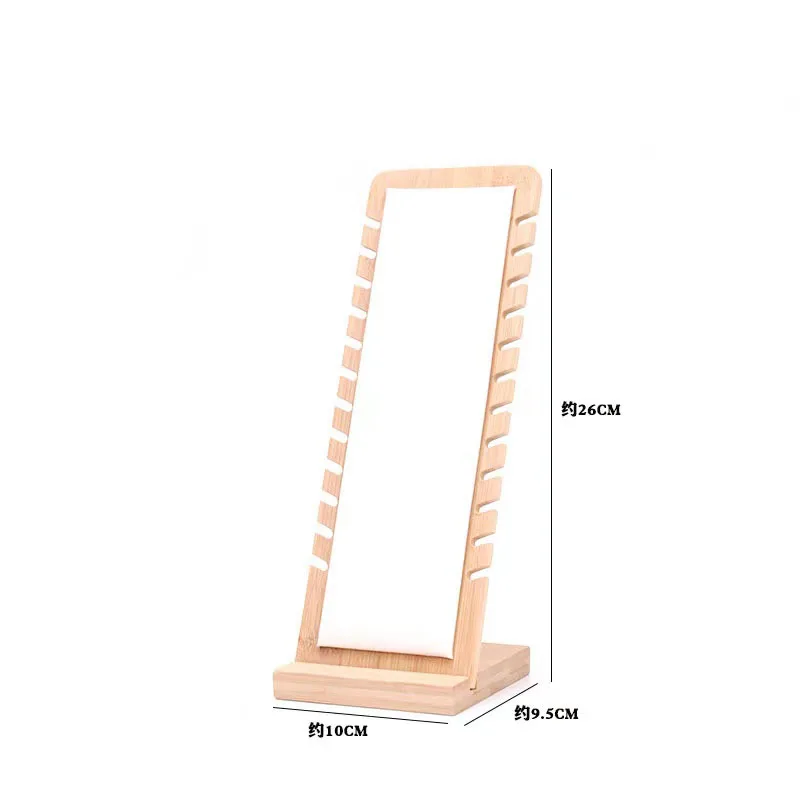 New Fashion Woman Bevel Jewelry Display Stand Necklace Display Wooden Multiple Easel Showcase  Holder for Necklaces Colors Size