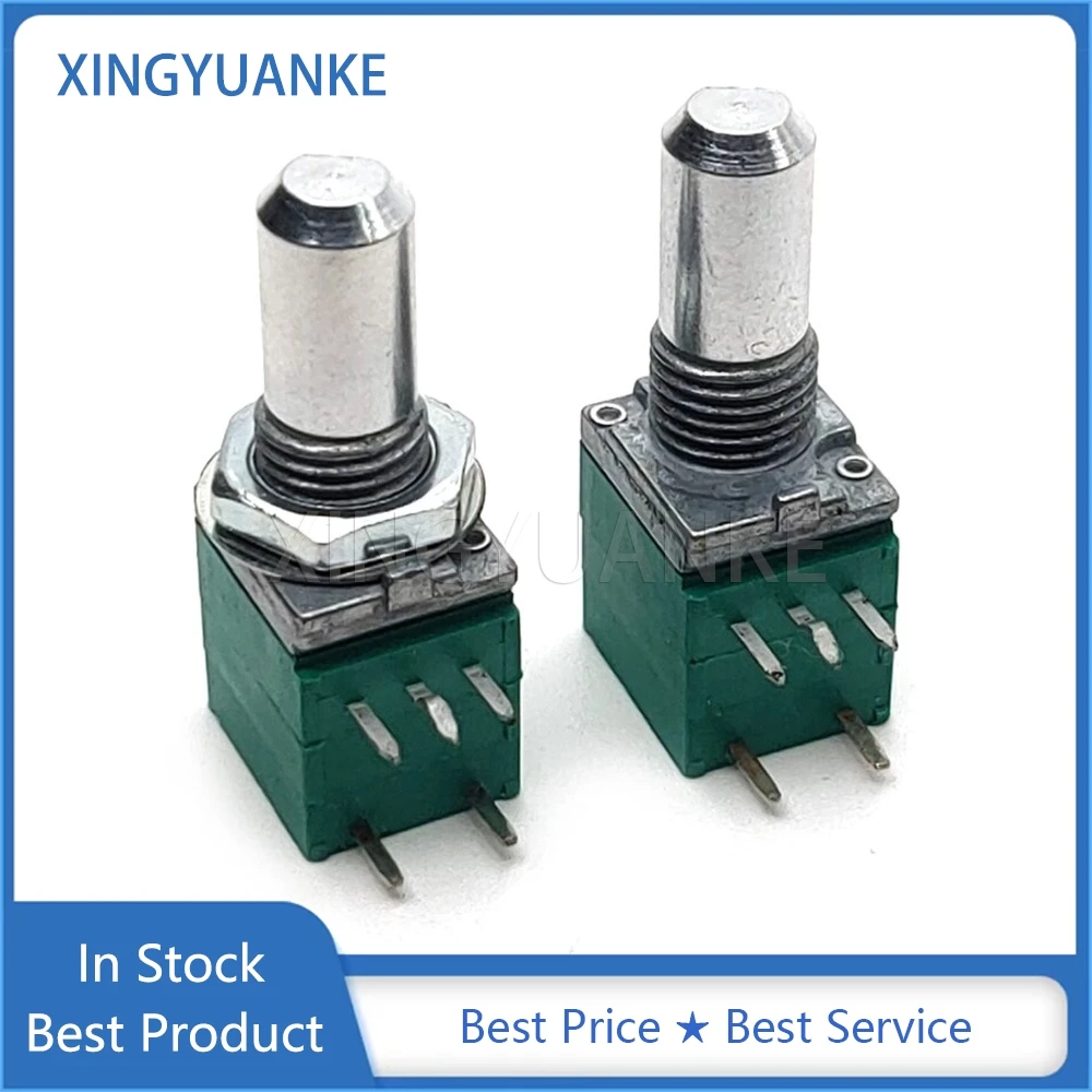 3PCS Sealed Single 5-Pin R097 RV097NS With Swith Audio Power Amplifier Potentiometer B10K B103 With Bracket  Handle Length 15MM