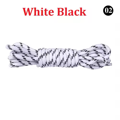 5MM Round Shoelaces Flower Dots Solid Laces Polyester Shoelaces Matching Sports Shoes Tooling Martin Boots Hiking Shoelaces - Image 14