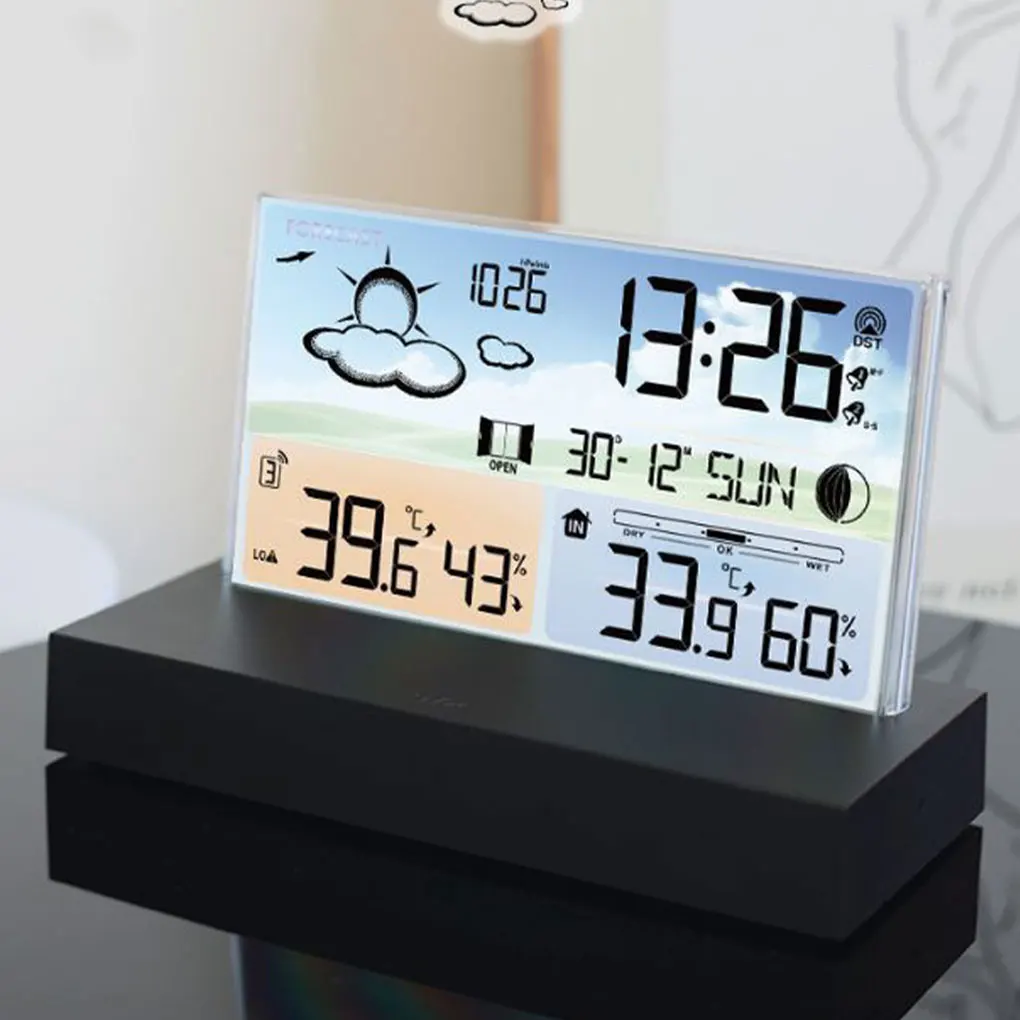 

Wide Application Weather Forecast Alarm Clock With Multifunctional Real-time Monitoring