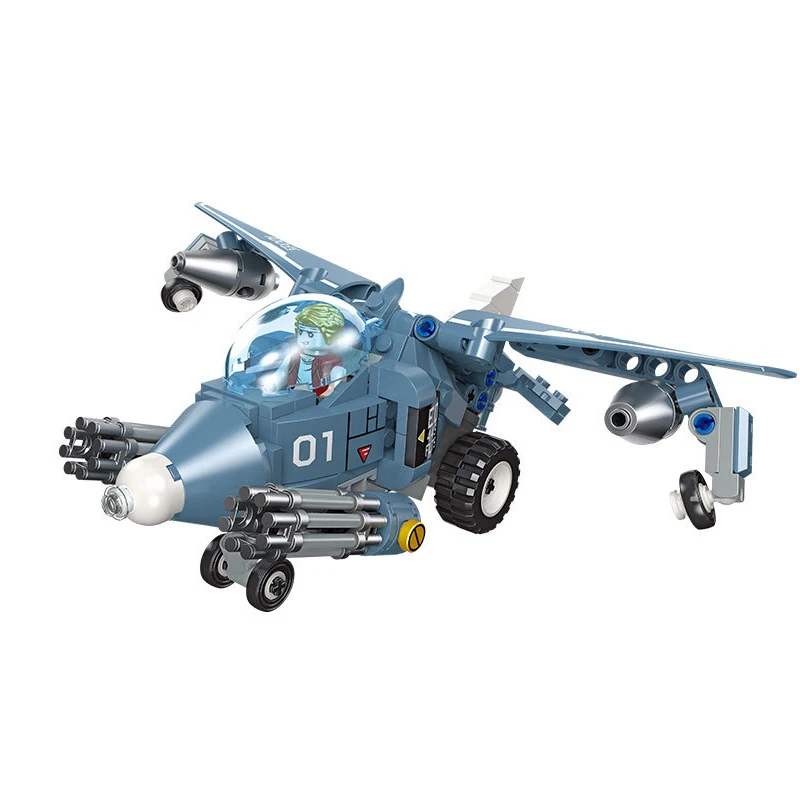 

JIESTAR MOC Building Blocks New Rebound Aircraft Assembly Collection Model Toys High Difficulty Brick for Children Birthday Gift