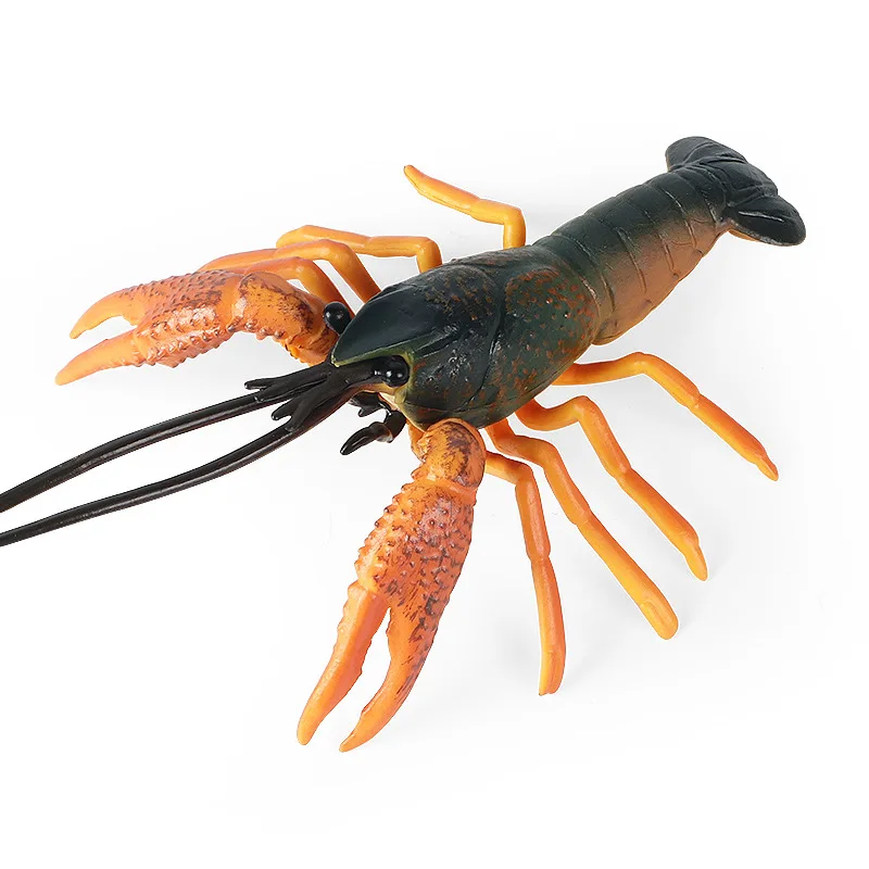 Children's Simulation Solid Freshwater Crayfish Lobster Model Toy Red Crayfish Ornaments