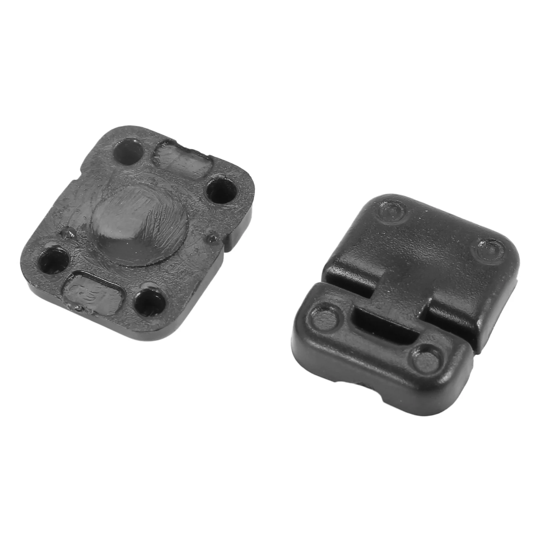 1 set di cerniere e maniglie per porte per auto da arrampicata in plastica nera per 1:10 RC Crawler Traxxas TRX4