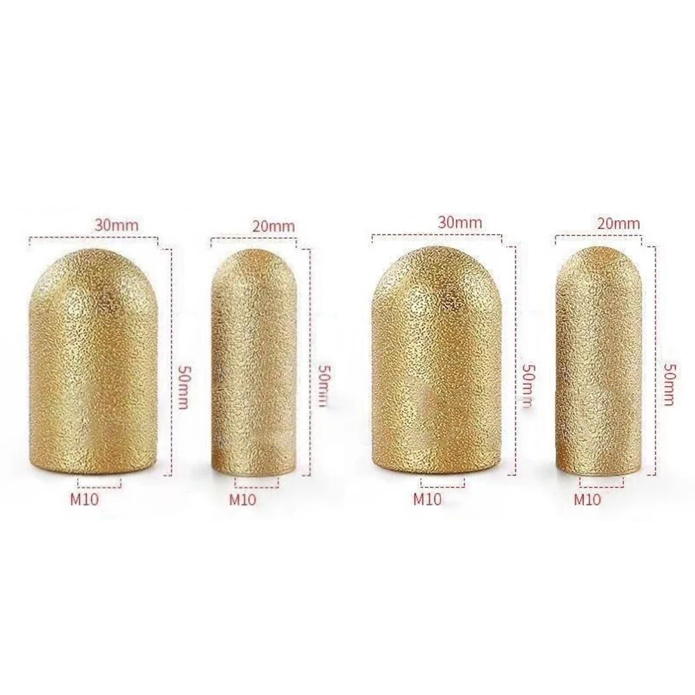 1pc Diamond Vacuum Brazed Round Grinding Head Abrasive For Angle Grinder Milling Cutter Stone Carve Polish Porcelain Tile Marble