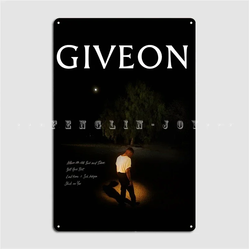 Giveon When Its All Said And Done Graphic Poster Metal Plaque Cinema Garage Cinema Retro Plaques Tin Sign Poster