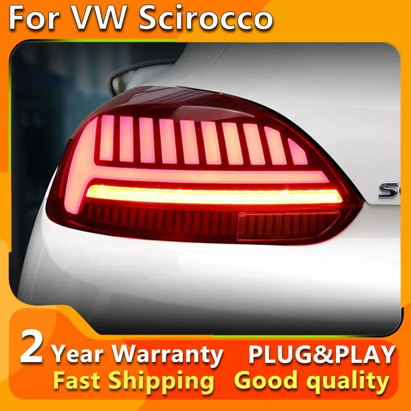 Car Taillight For VW Scirocco 2009-2014 LED New Design DRL Signal Projector Lens Taillamp Accembly Auto Accessories