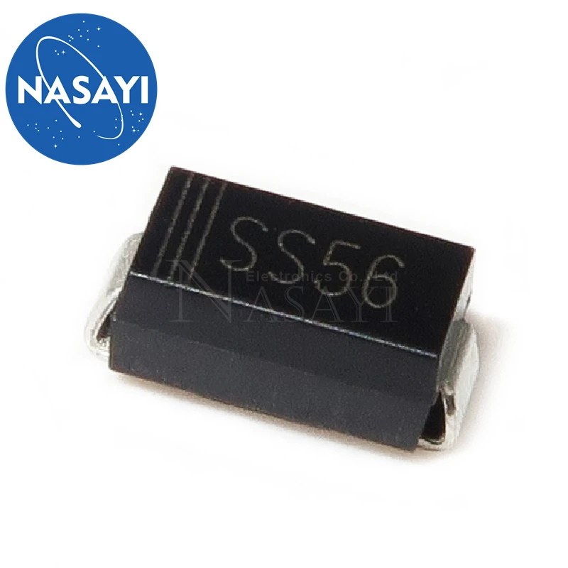 

20 шт./лот SS56 DO-214AC SR560 SS56B 60 В 5A SMA SMD диод Шоттки Новый оригинальный в наличии