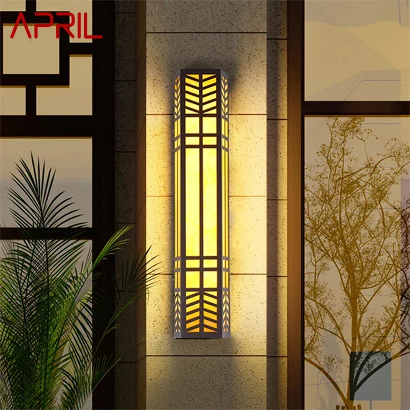 APRIL Contemporary LED Outdoor Wall Lamps Electric Simplicity Waterproof Balcony Hallway Courtyard Villa Gate Hotell