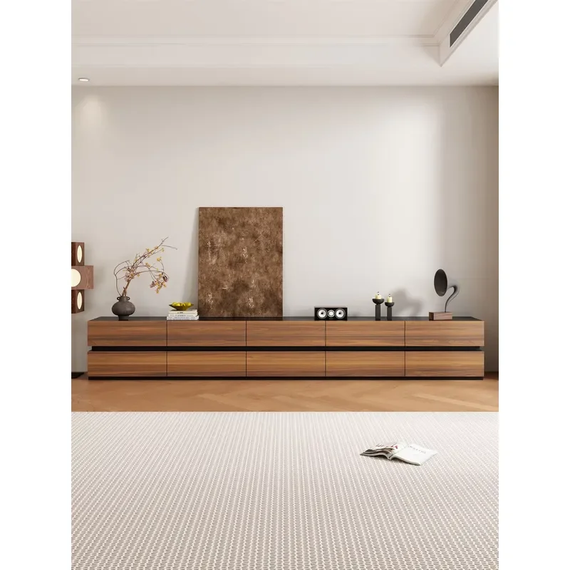 Modern and Simple Design Living Room Tv Cabinet Floor Mount Nordic Wooden Cheap Tv Storage Stand Solid Wood