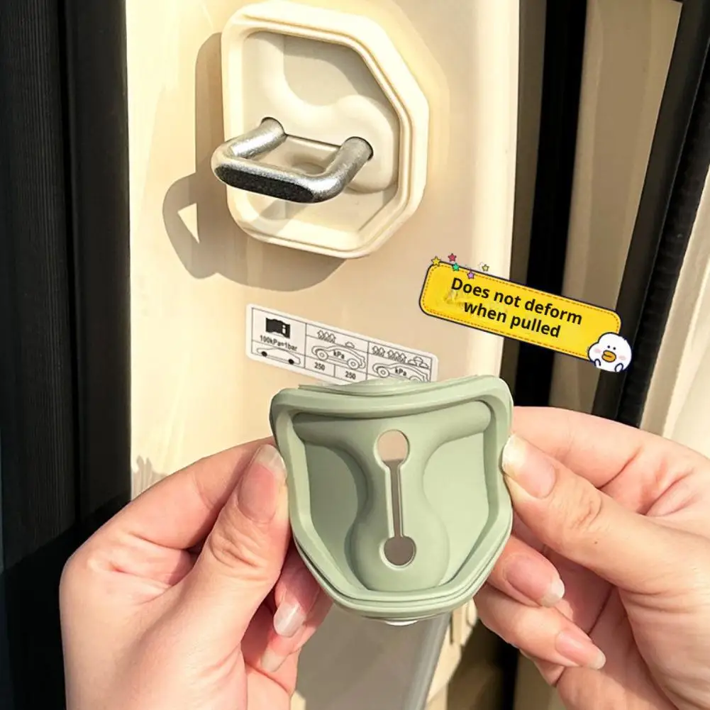 Car Door Damping Silicone Door Lock Buckle Protection Cover Elastic Anti-Collision Shock Absorbing Pad Mute Buffering Cushion
