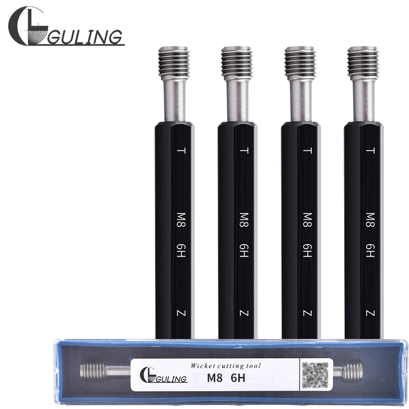 GULING 1PCS 6H M69-M77 Steel Gage Metric Fine Thread Plug Gauge High Quality wholesale M69 M70 M71 M72 M73 M74 M75 M76 M77