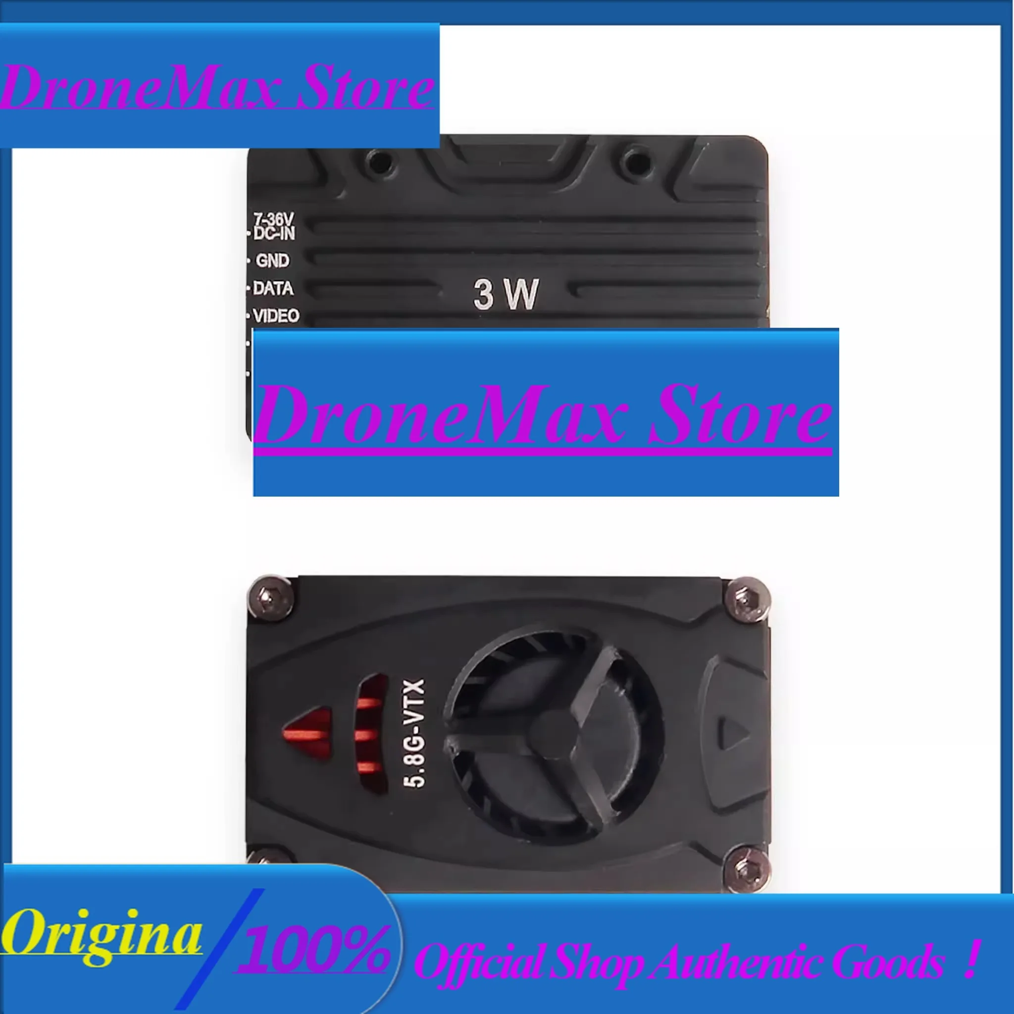 DroMaHolybro Atlatl HV 5.8G 3W High-Power VTx Video Transmission For Multirotors And Fixed-Wings: Long-Range, Low-Latency