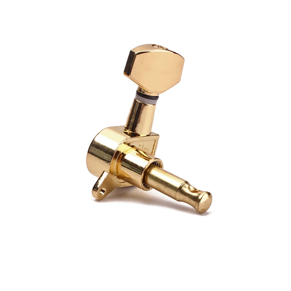 

Gold Guitar String Tuning Pegs Zinc Alloy Machine Heads Half Moon Style Universal for Electric Acoustic Guitar