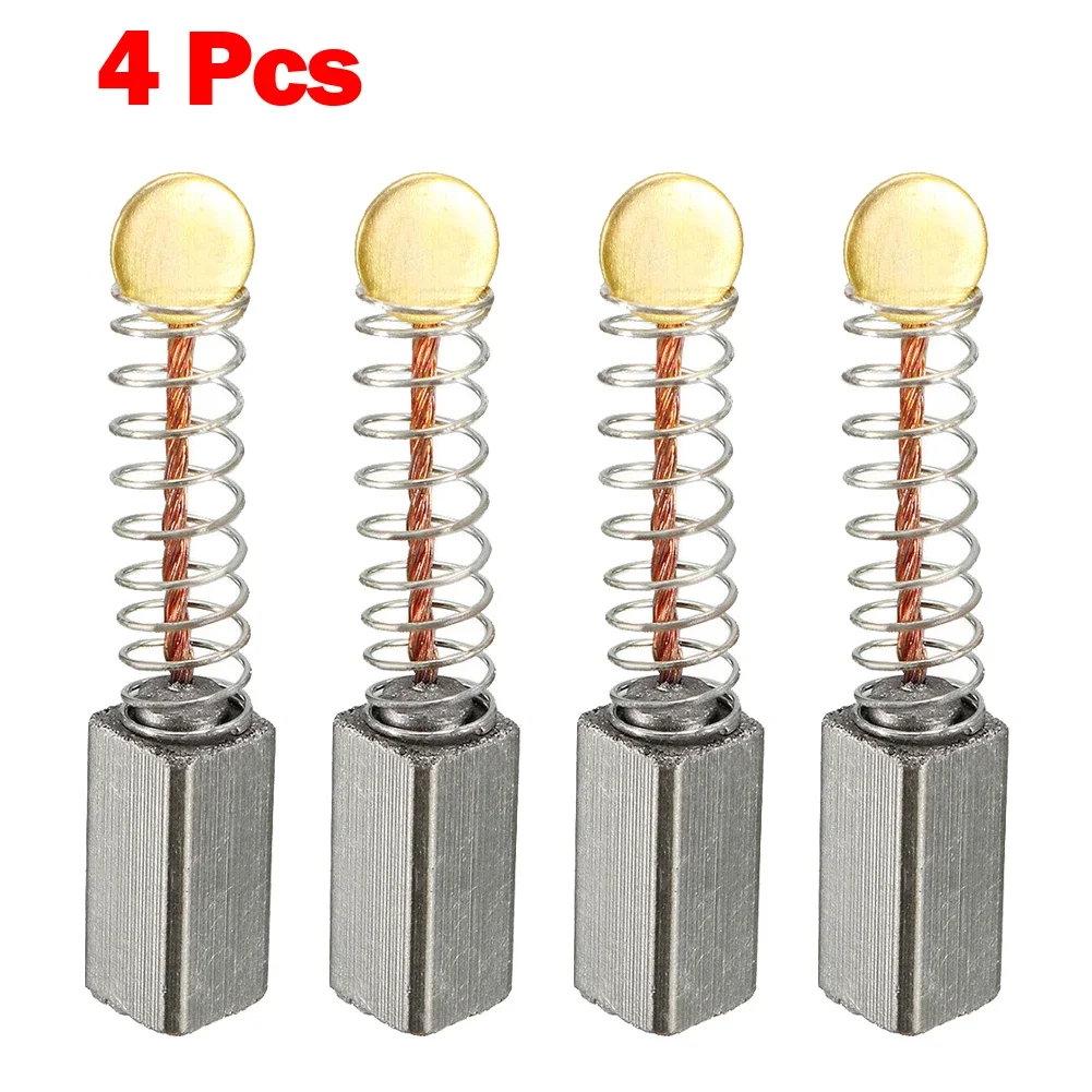 Balais de carbone de remplacement pour moteurs électriques, pièces de rechange, accessoires pour outils électriques, 10mm X 5X5mm, 4 pièces