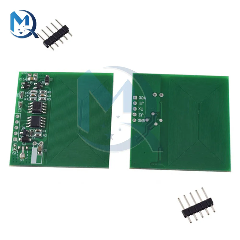 3.3-5V RFID Card Reader Module 125khz Card Reader Built-in Antenna RF Module UART Serial Output Super RDM6300