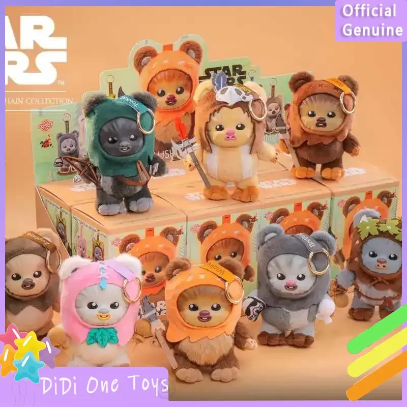 

New Genuine Hot Toys Star Wars Ewok Cosbi Fluffy Blind Box Plush Toy Bag Charm Decoration Cute Doll For Girl Birthday Gift
