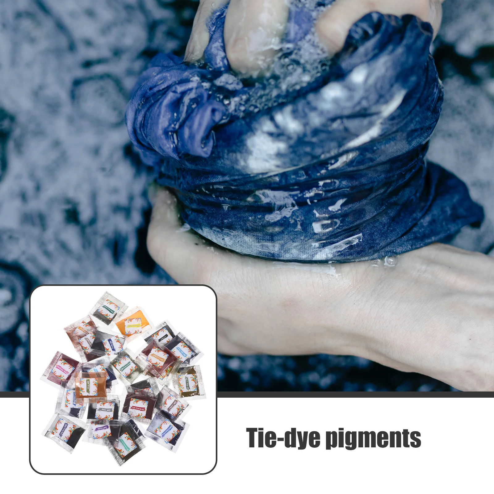26Pcs Tie Dye Powder Bright Colors Fabric Dyeing Pigments DIY Kit for Clothes Adults Crafts Tie Dye Kit Tie-Dye Pigments view 6