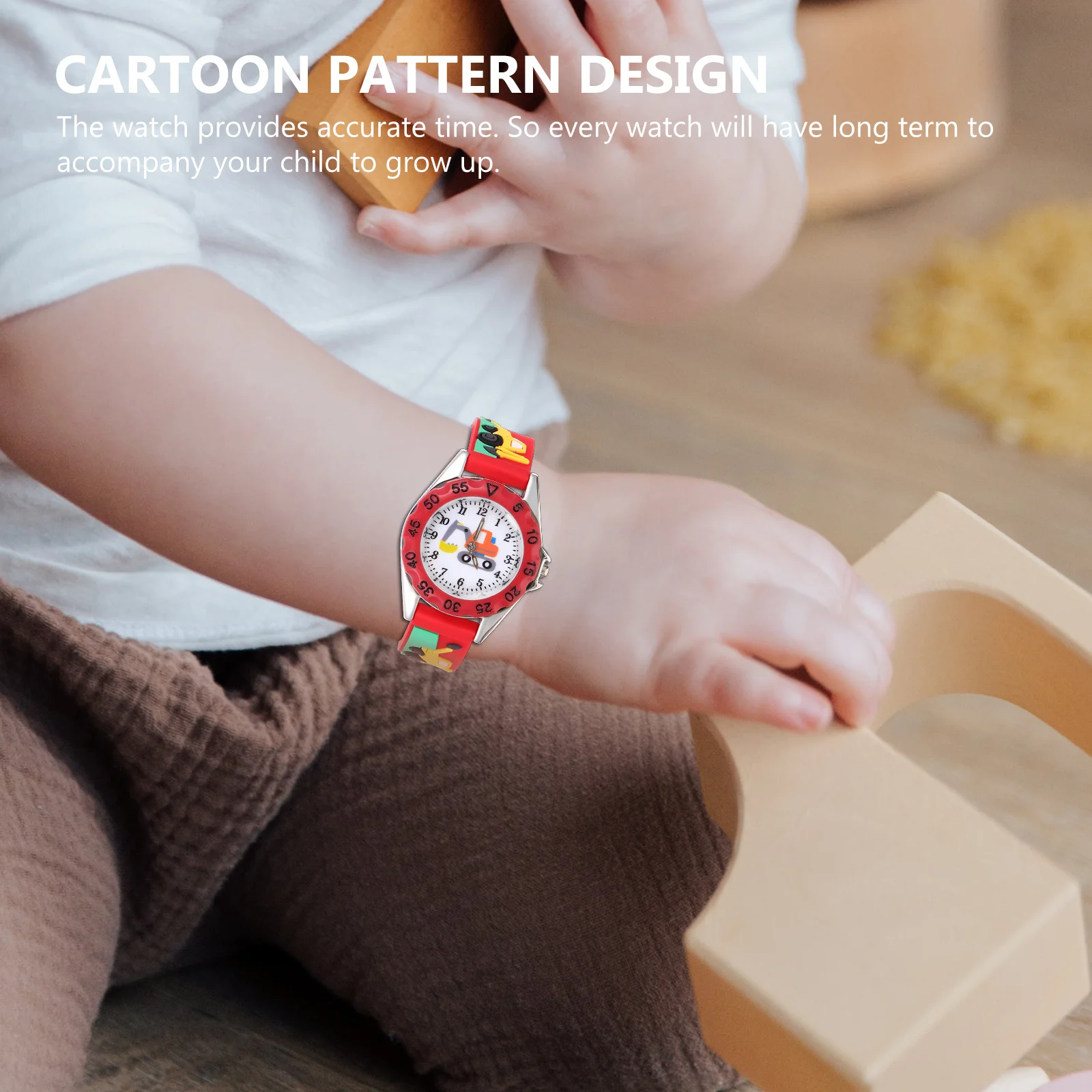 

Cute Cartoon Watch Adorable 3D Digital Adjustable Durable Portable Wristwatch Perfect Gift for Students