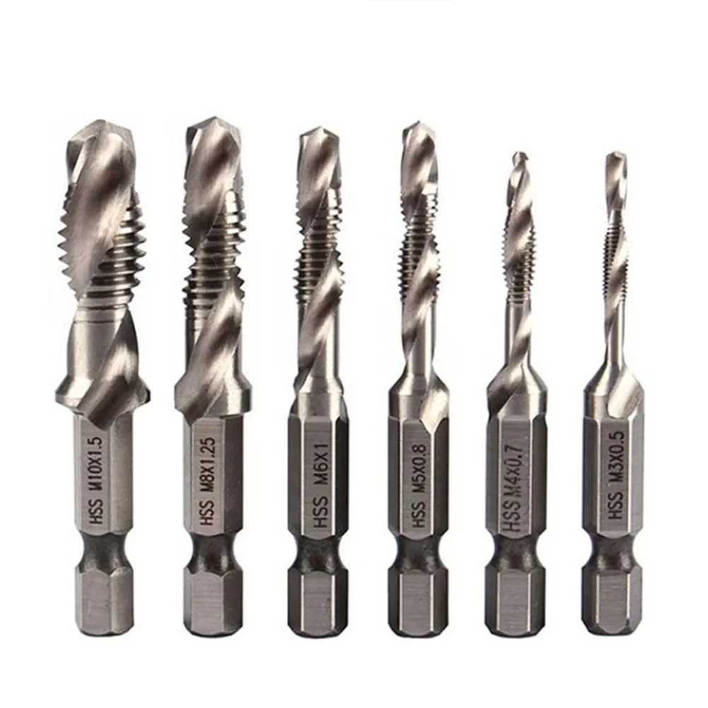 1pc-M10 HSS Tap Drill Bit With Spiral Flutes Hand Tools Power Tools Hand Drill Bench Drill Accessories For Wood Plastic Metal