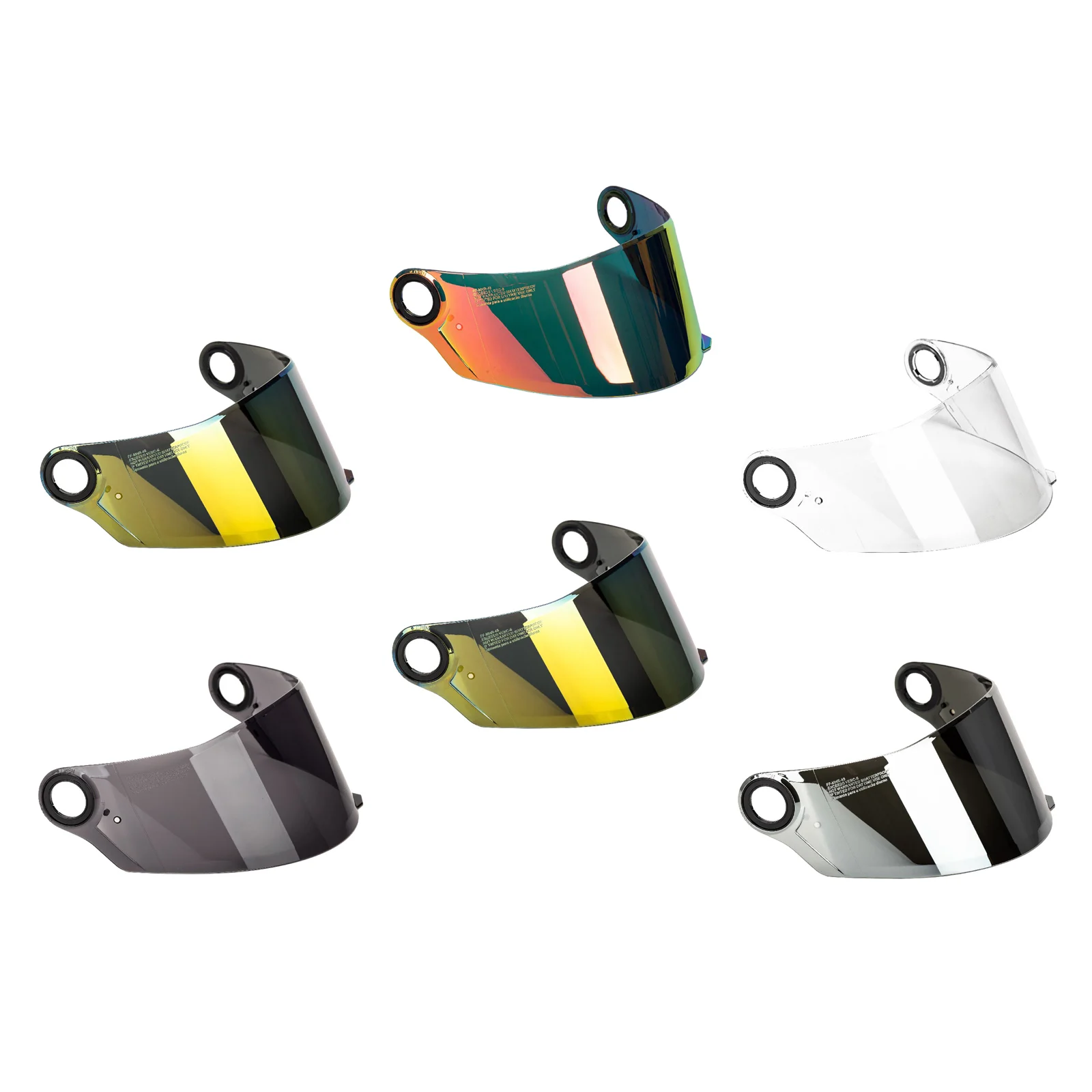 

Универсальный ветрозащитный экран для мотоциклетного шлема с линзой из поликарбоната, замена для FF35
