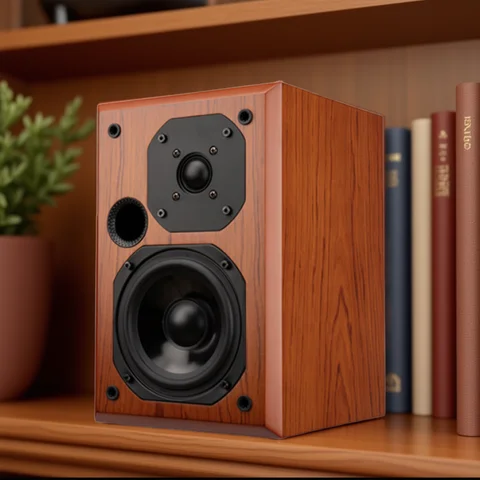 5 Zoll HiFi Bücherregal Lautsprecher 4 Ohm Passive High Fidelity Holz Desktop Lautsprecher 10 W-50 W Sound Box audio Für Heimkino Gamer