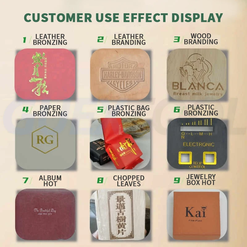 Electric Hot Foil Stamping Machine Hand Bronzing Machine Mini Leather Embossing Machine Hand Punching Tools LOGO Marking Press