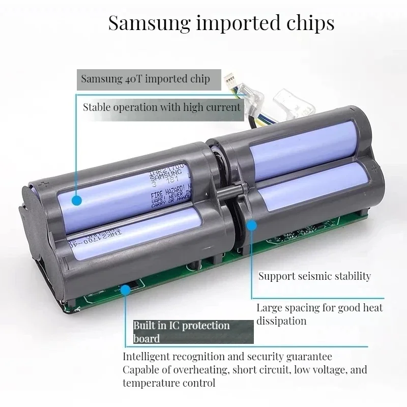 100% batteria originale per Dreame Robot aspirapolvere D9 F9 L10 L10 Pro 12800mAh batteria agli ioni di litio 4 inr19/66-2