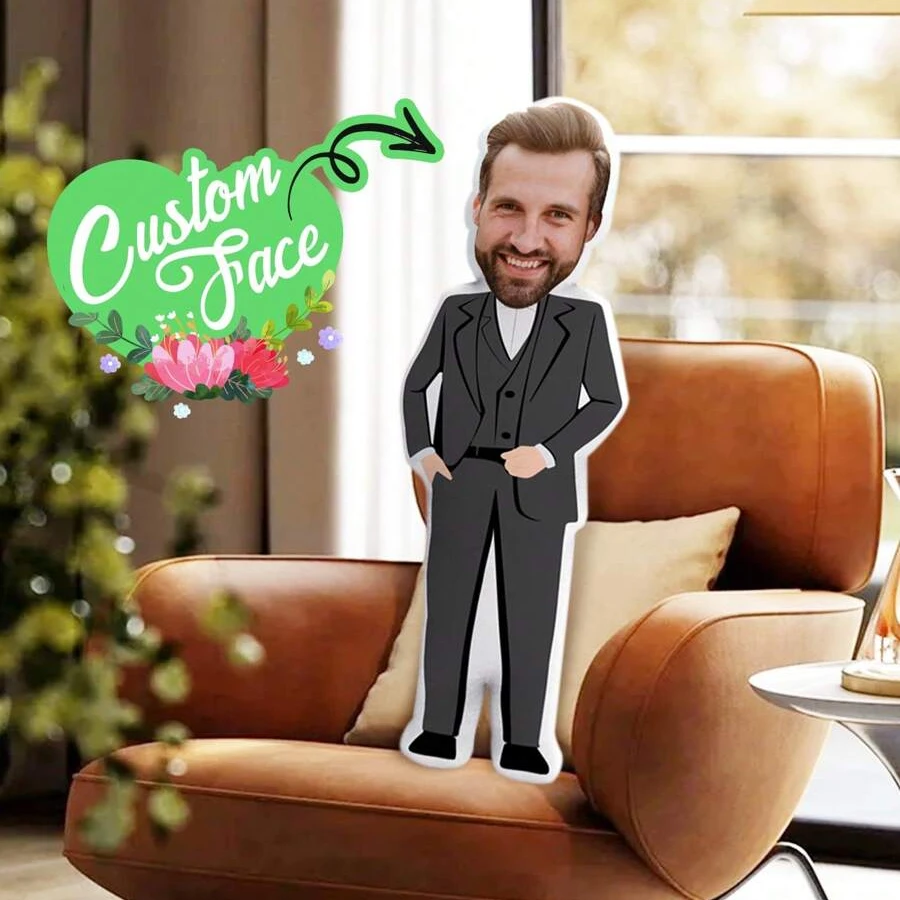 Customized graduation pillow personalized photo design, soft plush fabric commemorative gift, graduation gift for both male and